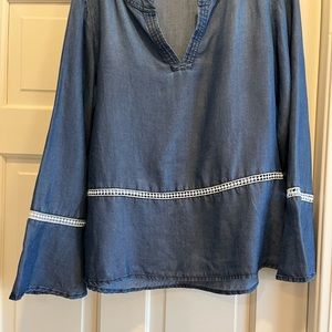 𝅺Fourteenth place denim blouse